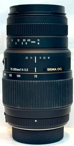 Sigma 70-300mm f/4-5.6 DG Macro Telephoto Zoom Lens For Nikon - Picture 1 of 4