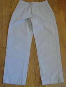 Lee Casuals Womens Khaki Long Pants Light Beige Tan Size 10 Medium 100% Cotton - Picture 1 of 5