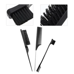Juego de 3 peines de cepillo para cejas para colorear el cabello suministro de salón resaltar - Imagen 1 de 12