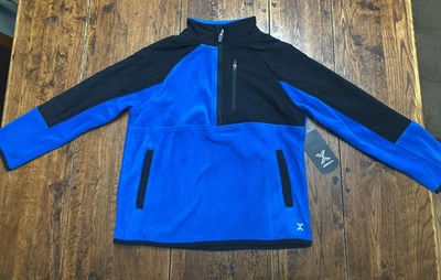 Xersion Boys Youth 1/4 Zip Polyester Fleece Jacket Blue/Black Size XXS 4/5 NWT - Image 1 of 4