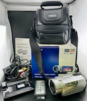 Sony DCR-SR200 40GB Handycam Digital Camcorder  Full Kit (read Desc) - Image 1 of 4