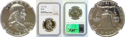 1959 Franklin Half Dollar    NGC PF-69 - Image 1 of 3