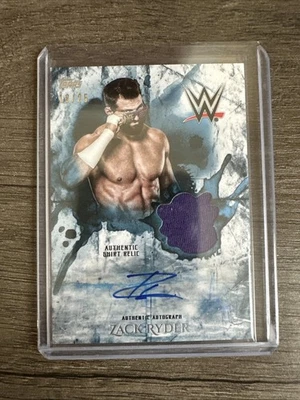 2018 Topps Undisputed WWE Zack Ryder Relic Patch Auto /25 Matt Cardona - Image 1 of 2