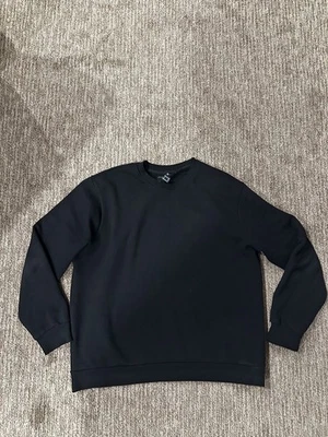 Pulôver masculino unissex Forever 21 moletom masculino tamanho GG preto meia-noite outono se - Imagem 1 de 4