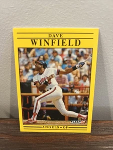 1991 Fleer DAVE WINFIELD #329 🔥 California Angels - Picture 1 of 3