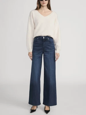 FRAME LE SLIM PALAZZO WIDE LEG JEANS IN GUILTY BLUE SIZE 30 $248 - Image 1 of 4