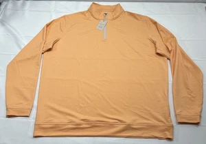 NWT Peter Millar X Orange Crush Men XXL Perth Performance 1/4 Zip Pullover Logo - Picture 1 of 11