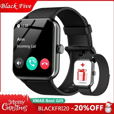 🔥Smart Watch Men Women Fitness Tracker Blood Pressure Heart Rate Sport Watches - Image 1 of 4