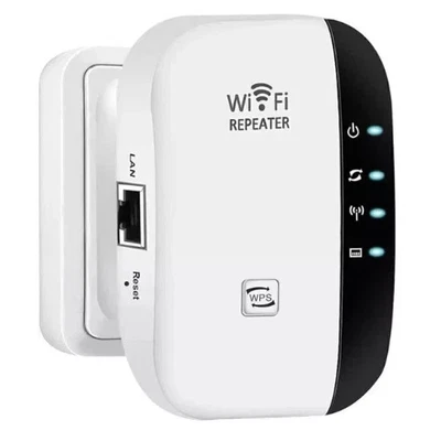 WiFi Signal Extender Range Repeater Booster Internet Amplifier 300Mbps EU Plug - Image 1 of 4