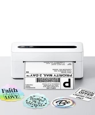 Bluetooth Shipping Label Printer 4X6 Upgraded, 2025 New Version Thermal - Image 1 of 4