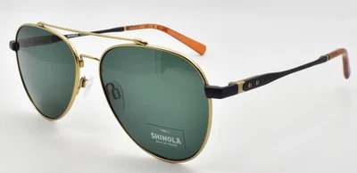 Gafas de sol Shinola by Flexon SH2101S 718 aviador 60-16-145 oro satinado y metal armado Foto 1 de 3