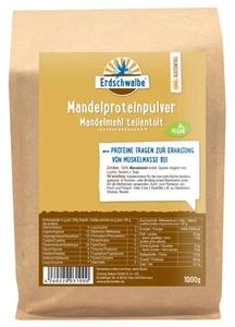 Mandelprotein - Mandelmehl teilentölt - Veganes Eiweißpulver - 1 kg - konvention - Bild 1 von 1