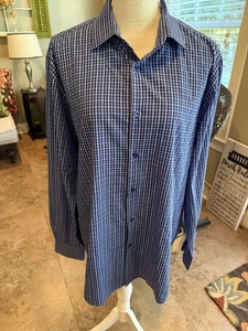 Camisa de vestir Nautica ajustada para hombre grande cuello 16-16/12 manga larga 34-35 - Imagen 1 de 6
