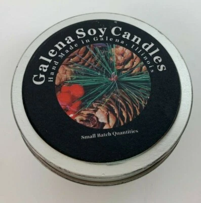 Velas de soja Galena árbol de Navidad aroma navideño lata de metal NUEVO  Foto 1 de 3