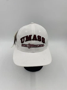 UMass Minutemen Logo Athletic Split Bar Vintage 90s Snapback Cap Mütze Neu mit Etikett Punkte - Bild 1 von 12
