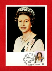 1980 HRH QUEEN ELIZABETH II's jewellery MAXICARD postcard tiara necklace brooch - Picture 1 of 2