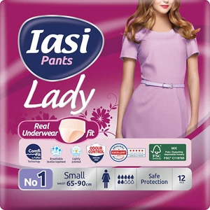 Pants LADY, 12 Mutande Assorbenti Donna Monouso, Assorbenza PLUS, Taglia S, 12 U - Foto 1 di 12