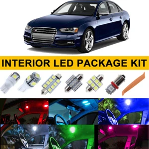 16Pcs Interior LED Lights Package Kit for Audi A4 S4 B8 2009 - 2013 2014 2015 - Picture 1 of 18