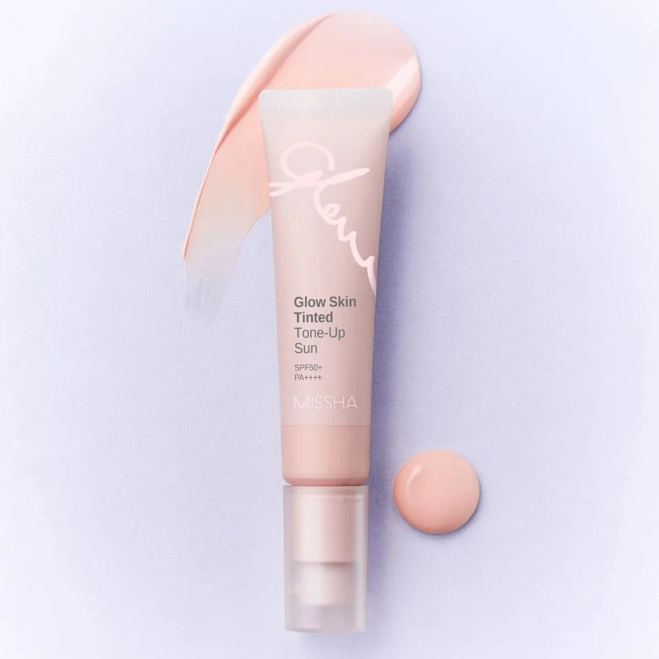 MISSHA Glow Skin Tinted Tone-Up Sun 30 ml SPF50+ PA++++ K-Beauty Foto 1 de 4