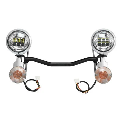 Passing Turn Signals Driving Fog Spot Light Fit For Harley Electra Glide 1994-13 - Image 1 of 4