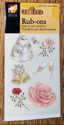 Campana de flores de pastel de boda American Traditional Designs champán transferencia para frotar Foto 1 de 3