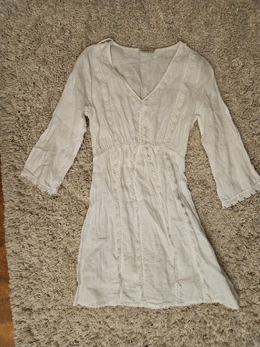 VALENTINO Mini abito di lino Valentina Naldi Made in Italy taglia small perfetto per spiaggia