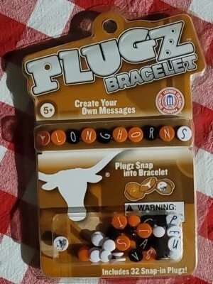 Plugz Snap Bracelet Create Your Own Message Texas Long Horn Forever Collectibles - Image 1 of 2