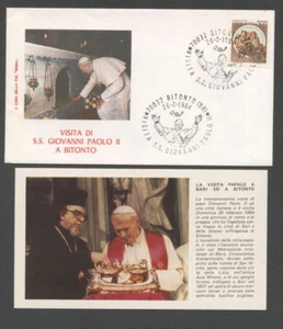 1984 - REPUBBLICA - LOTTO/42801 - VISITA DI S.S.PAPA GIOVANNI PAOLO 2° A BITONTO - Imagen 1 de 1