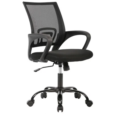 Office Computer Chair Ergonomic Cheap Desk Chair Adjustable Comfortable Mid Back - Image 1 of 4