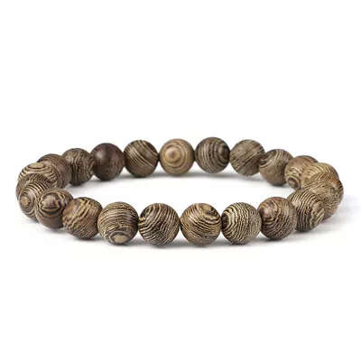 Zense - Men's Wooden Beaded Bracelet ZB0359 - Image 1 of 3