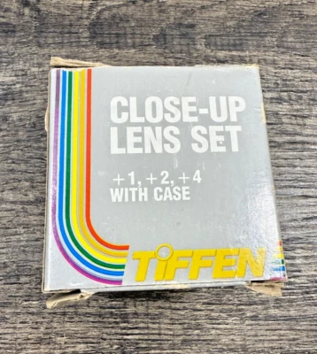 Tiffen 55mm Close-Up Lens Filter Set +1, +2, +4 Filter Set w/Case and box - Image 1 of 4