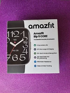 NEW - Amazfit Bip 5 Core Smart Watch Fitness Activity Tracker Black - Photo 1 sur 1