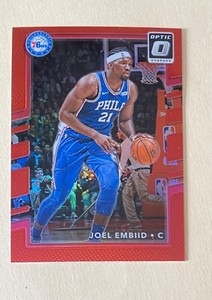 2017-18 Panini Donruss #112 Optic Red Prizm /99 Joel Embiid #P5052