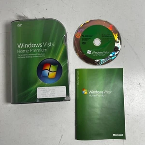 Microsoft Windows Vista Home Premium 32-bit With Service Pack (DVD, 2007) For PC - Picture 1 of 7