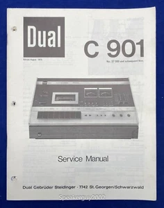 Original Dual C901 - Cassette Deck Service Manual -- #2 - Picture 1 of 1
