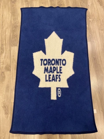 Vintage Toronto Maple Leafs Blanket NHL Blue White Hockey Cover