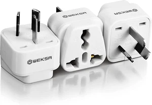 WEKSA Premium Travel Adapter with Universal Input, US, UK to Australia 3 Pin ... - Picture 1 of 18