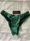 Aqua Blu Alexis cheeky pants hummingbird green multi bikini bottom 
