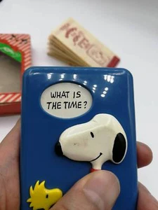 Vintage 1960s Snoopy Peanuts Japan Quartz Clock by VEGA #4878 – Rare Mirror Alar - Picture 1 of 12