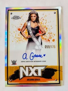 Arianna Grace 2025 Topps Chrome WWE NXT Refractor Autograph Auto /175 - Picture 1 of 1