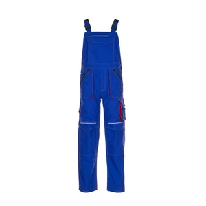 Planam Basalt Pantalón De Tirantes 2831 Azul/Rojo Ropa De Trabajo - Imagen 1 de 3