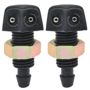 2Pcs Universal Car Front Window Windshield Wiper Washer Nozzles Jet Sprayer Kits - Picture 1 of 6