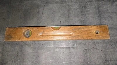 Antique Stevens 18" Wooden Carpenter's Level Newton Falls Ohio - Image 1 of 4