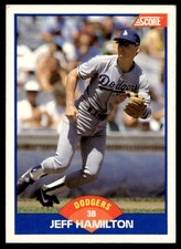 1989 Score Jeff Hamilton Los Angeles Dodgers #570