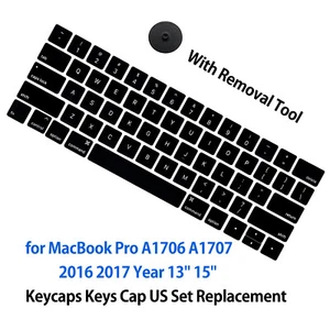 NEW US Keyboard Key Caps Full Set for Macbook Pro 13 A1706 2016 2017 Replacement - Picture 1 of 3