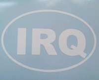 Oval Iraq Sticker Die Cut Decal Self Adhesive Vinyl