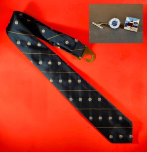 BABCOCK & WILCOX Vintage Tie (GIVENCHY) Barberton, Ohio 80s-90s + Tie Tack & EEI - Picture 1 of 9