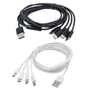 Universal USB C Splitter Cable 4-in-1 Multi Charging Cord for Mobile Device - Zdjęcie 1 z 9