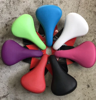 Assento infantil BMX selim bicicleta bicicleta azul branco rosa preto vermelho roxo verde 12 16 - Imagem 1 de 4