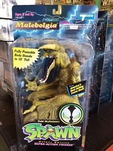 TODD TOYS MALEBOLGIA ULTRA-ACTION FULLY POSEABLE FIGURE NOC 1995 15"H MCFARLANE - Picture 1 of 3